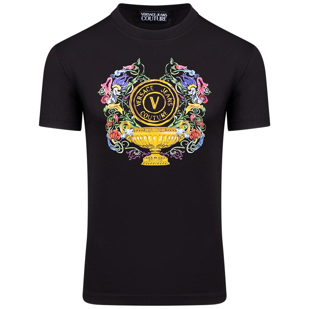 Versace Jeans Couture Μαύρο T-shirt - VJ0AP74GAHF01CJ00F00