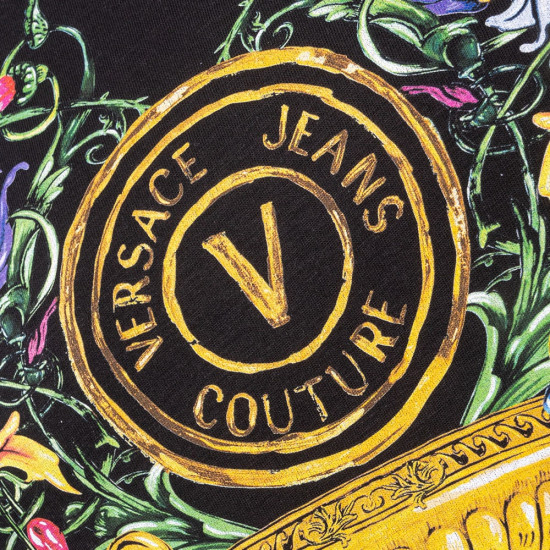 Versace Jeans Couture Μαύρο T-shirt - VJ0AP74GAHF01CJ00F00
