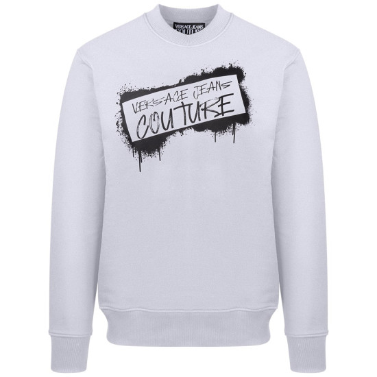 Versace Jeans Couture Λευκό Φούτερ C Neck - VJ0AP75GAIT15CF01O00