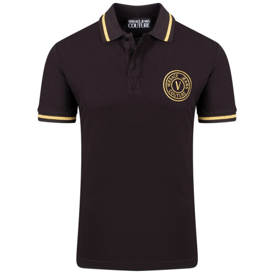 Versace Jeans Couture Μαύρο Κοντομάνικο polo - VJ0AP76GAGT02CJ01T00