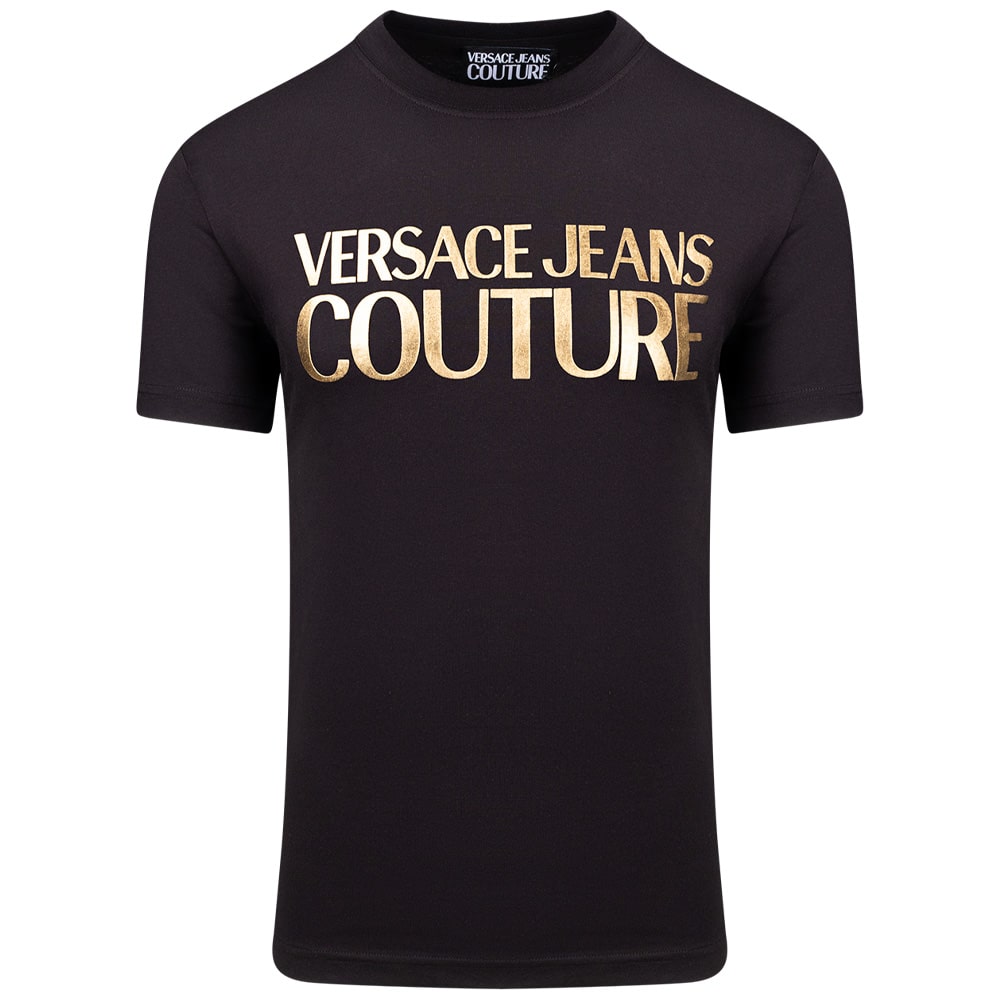 Versace Jeans Couture Μαύρο T-shirt C Neck - VJ0AP78GAHT05CJ00T00