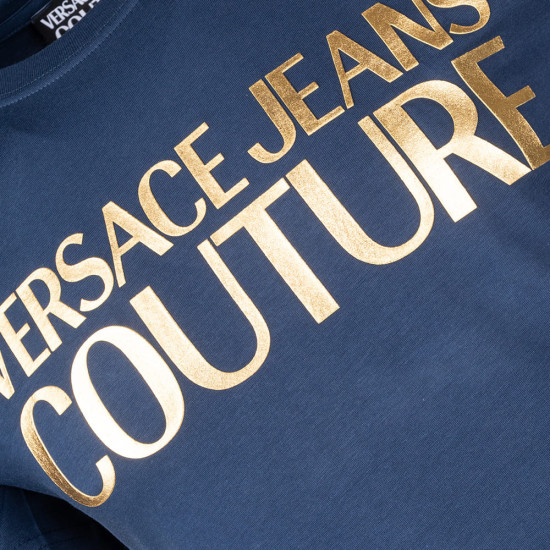 Versace Jeans Couture Μπλε T-shirt C Neck  - VJ0AP80GAHT00CJ00T00