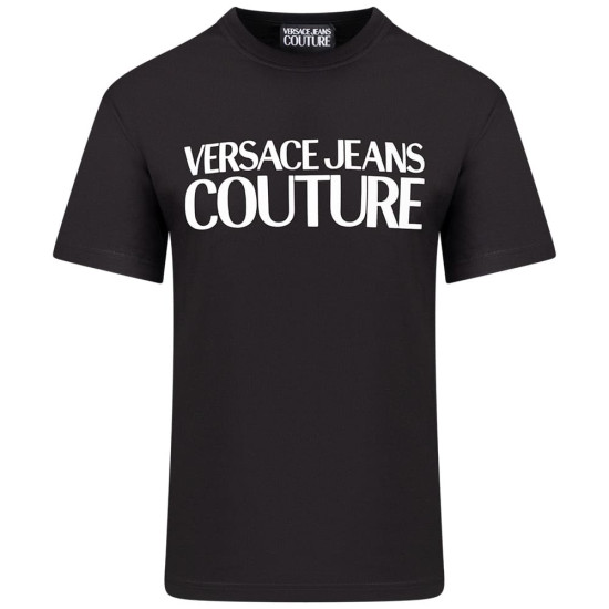 Versace Jeans Couture Μαύρο T-shirt C Neck - VJ0AP80GAHT01CJ00T00