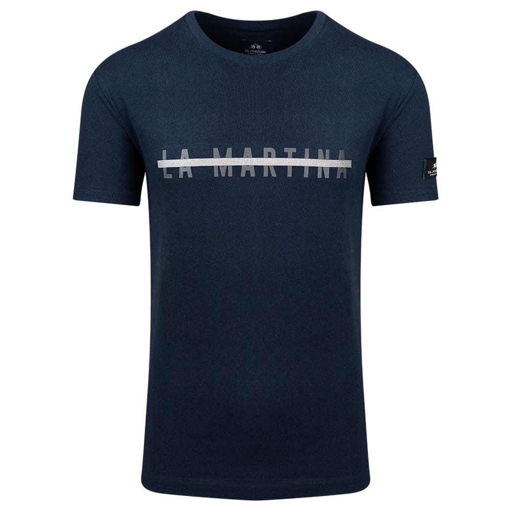 La Martina Μπλε T-shirt C Neck - 3LMVMR302