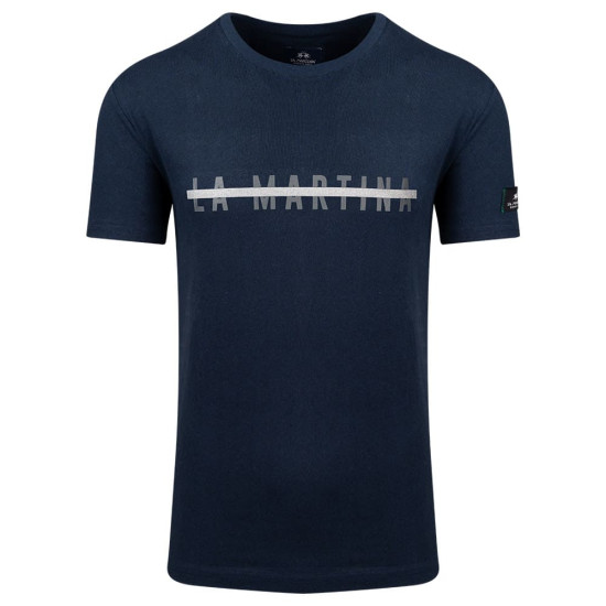 La Martina Μπλε T-shirt C Neck - 3LMVMR302