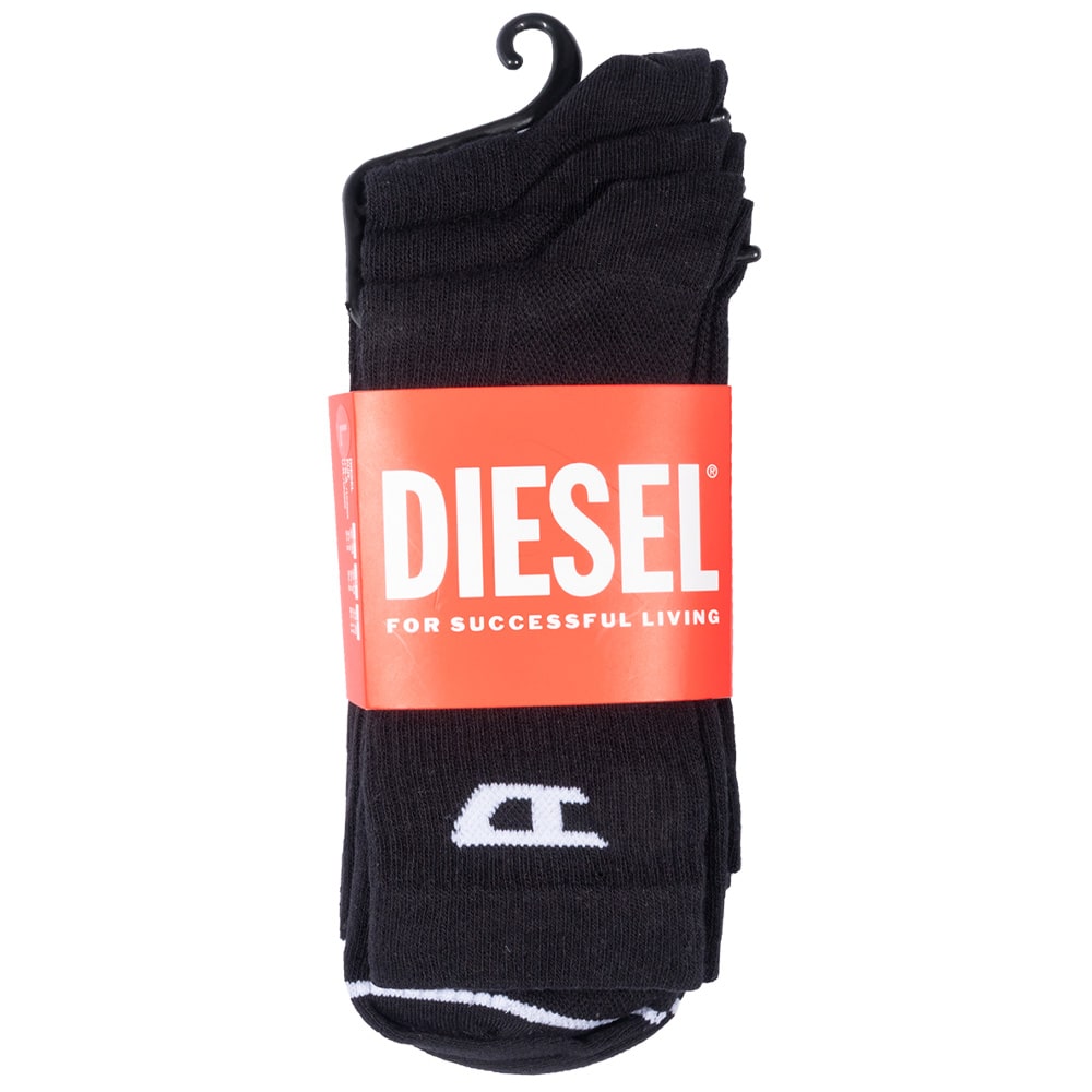 Diesel Μαύρες Κάλτσες 3Pcs - W25A178830LKBI