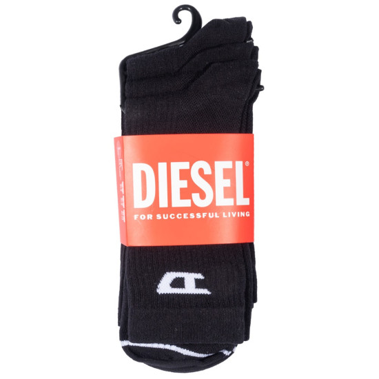 Diesel Μαύρες Κάλτσες 3Pcs - W25A178830LKBI