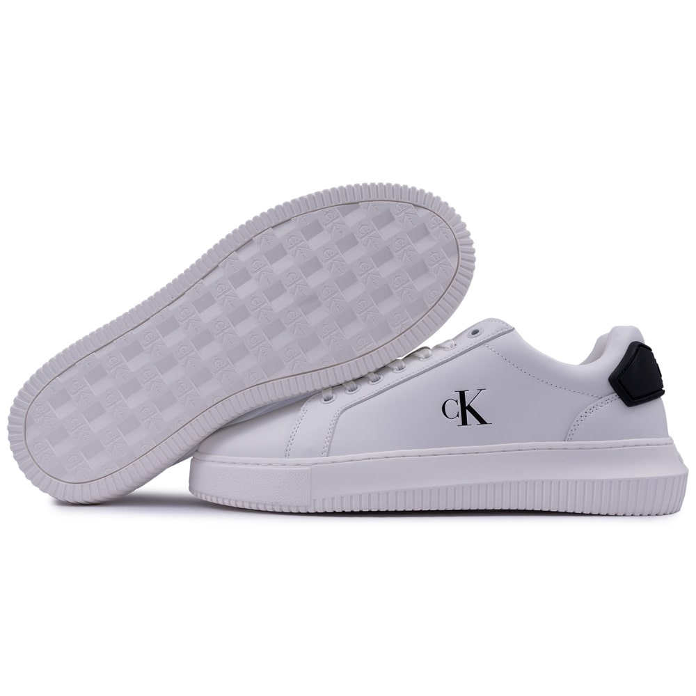 Calvin Klein Λευκά Sneakers 100% Leather - YM0YM01296