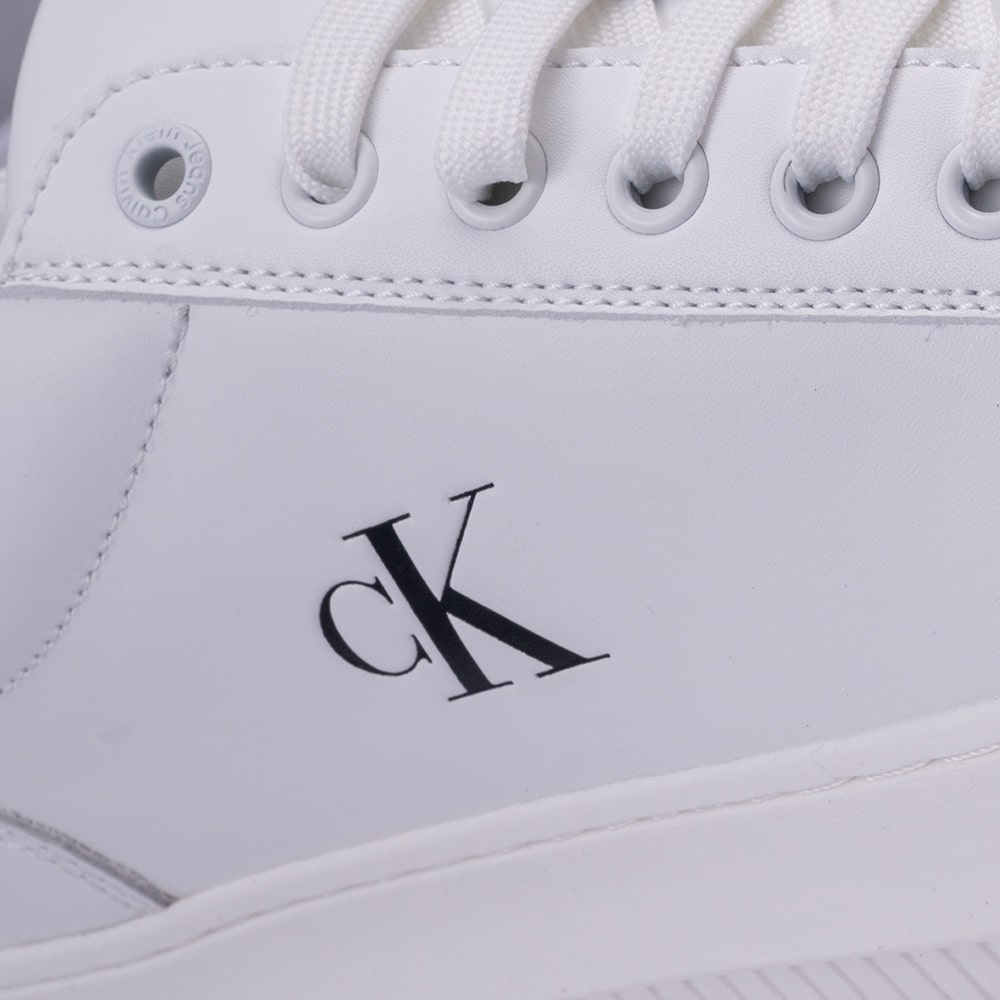 Calvin Klein Λευκά Sneakers 100% Leather - YM0YM01296
