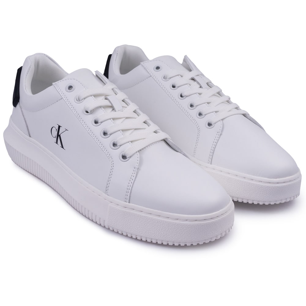 Calvin Klein Λευκά Sneakers 100% Leather - YM0YM01296