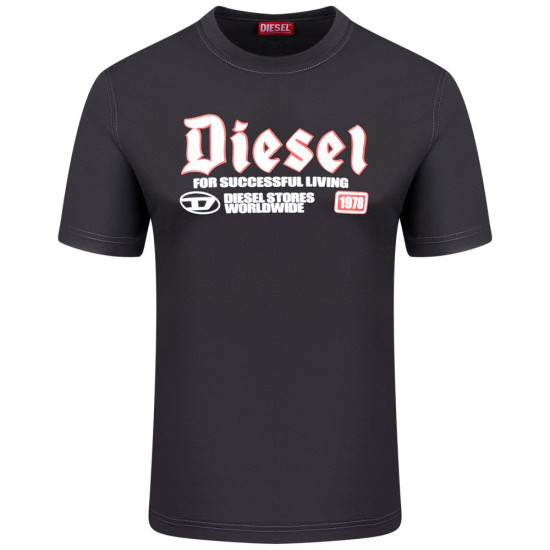 Diesel Μαύρο T-shirt C Neck - A14789 0GRAI