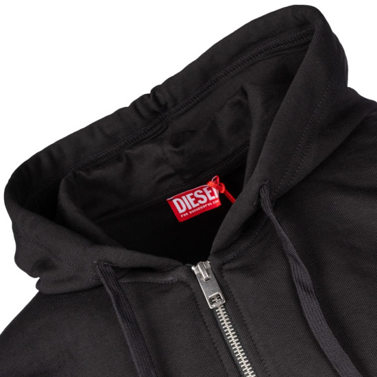 Diesel Μαύρη Ζακέτα Hoodie - A14833 0HAYT