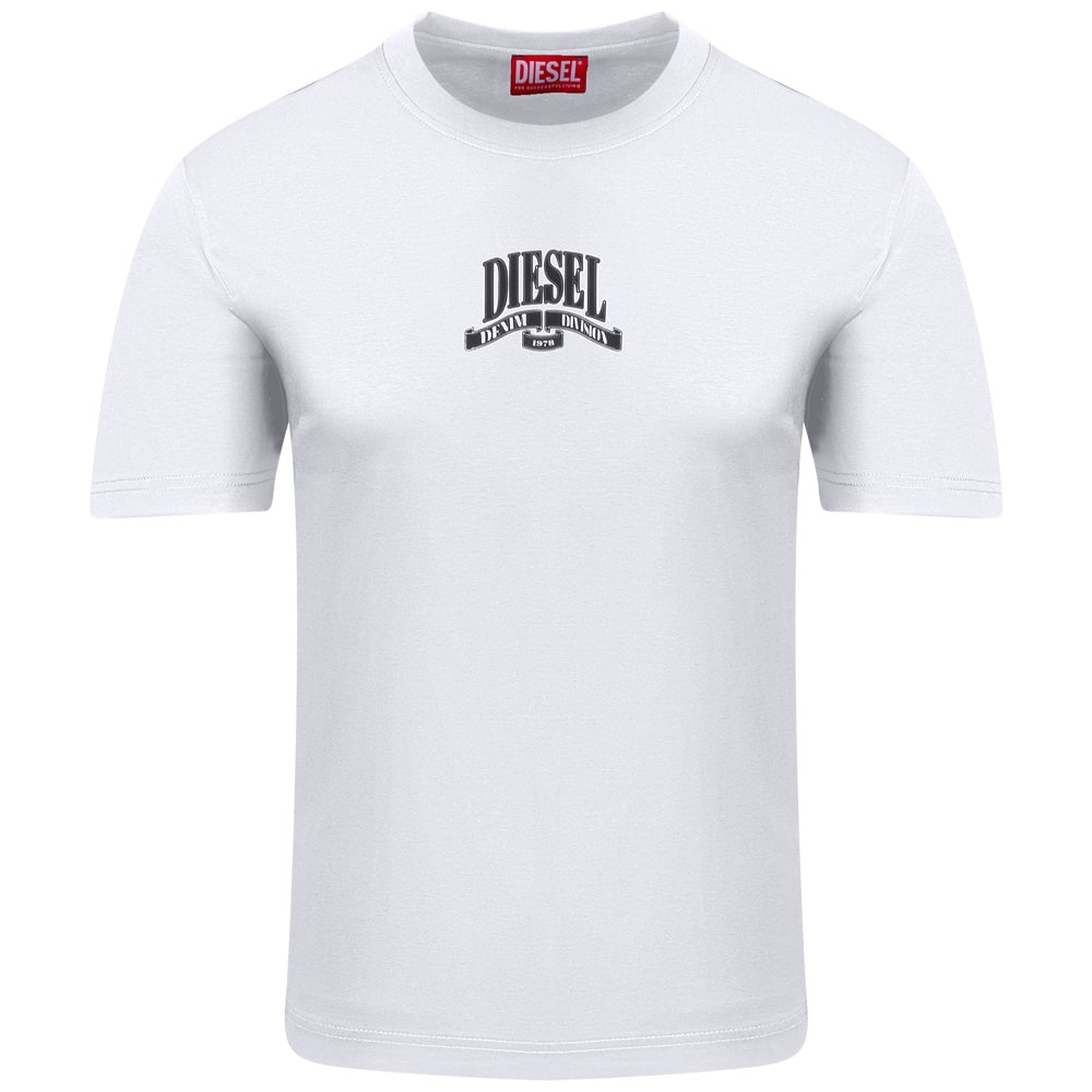 Diesel Λευκό T-shirt C Neck - A15020 0GRAI