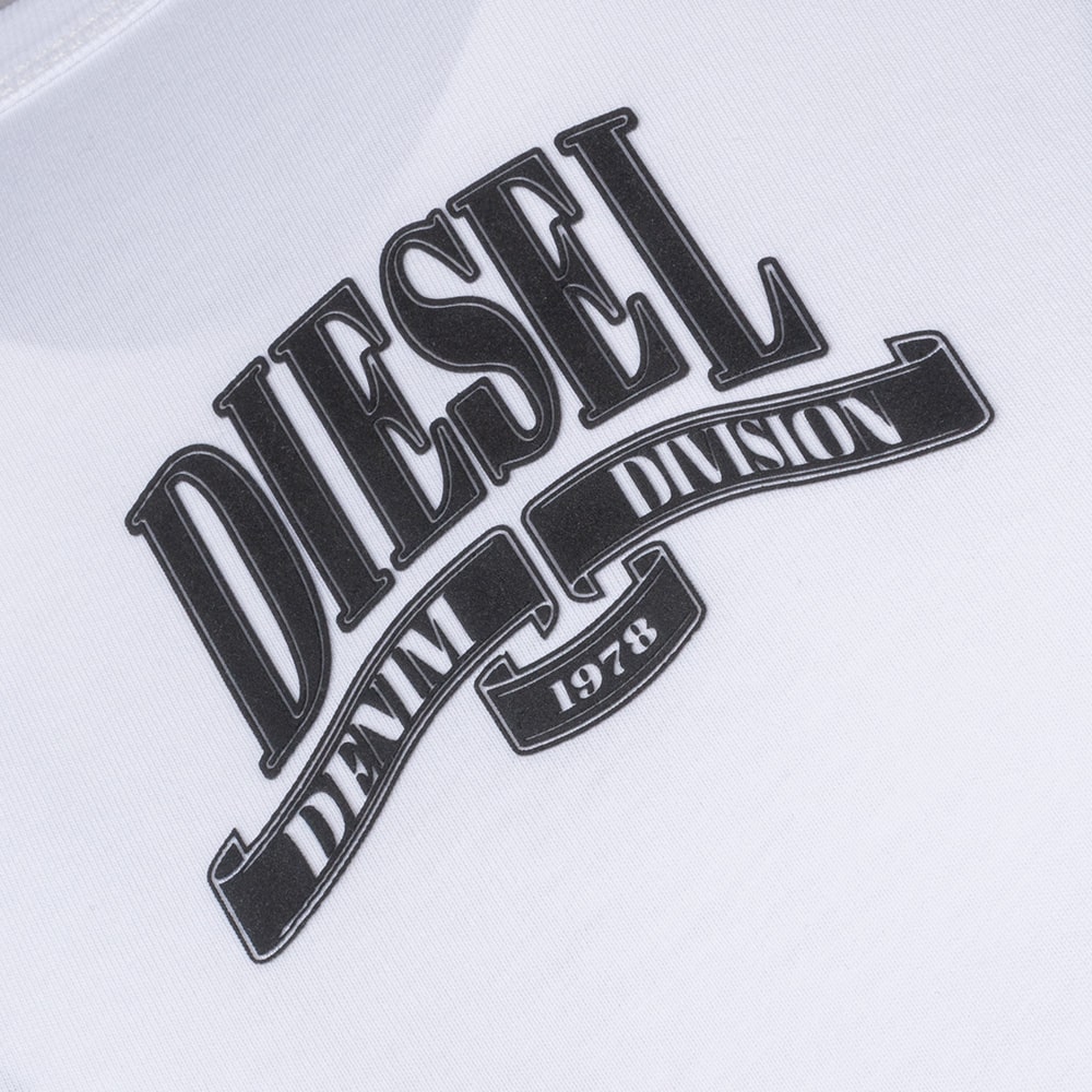 Diesel Λευκό T-shirt C Neck - A15020 0GRAI