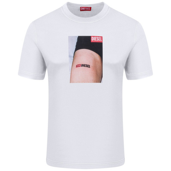 Diesel Λευκό T-shirt C Neck - A15161 0GRAI
