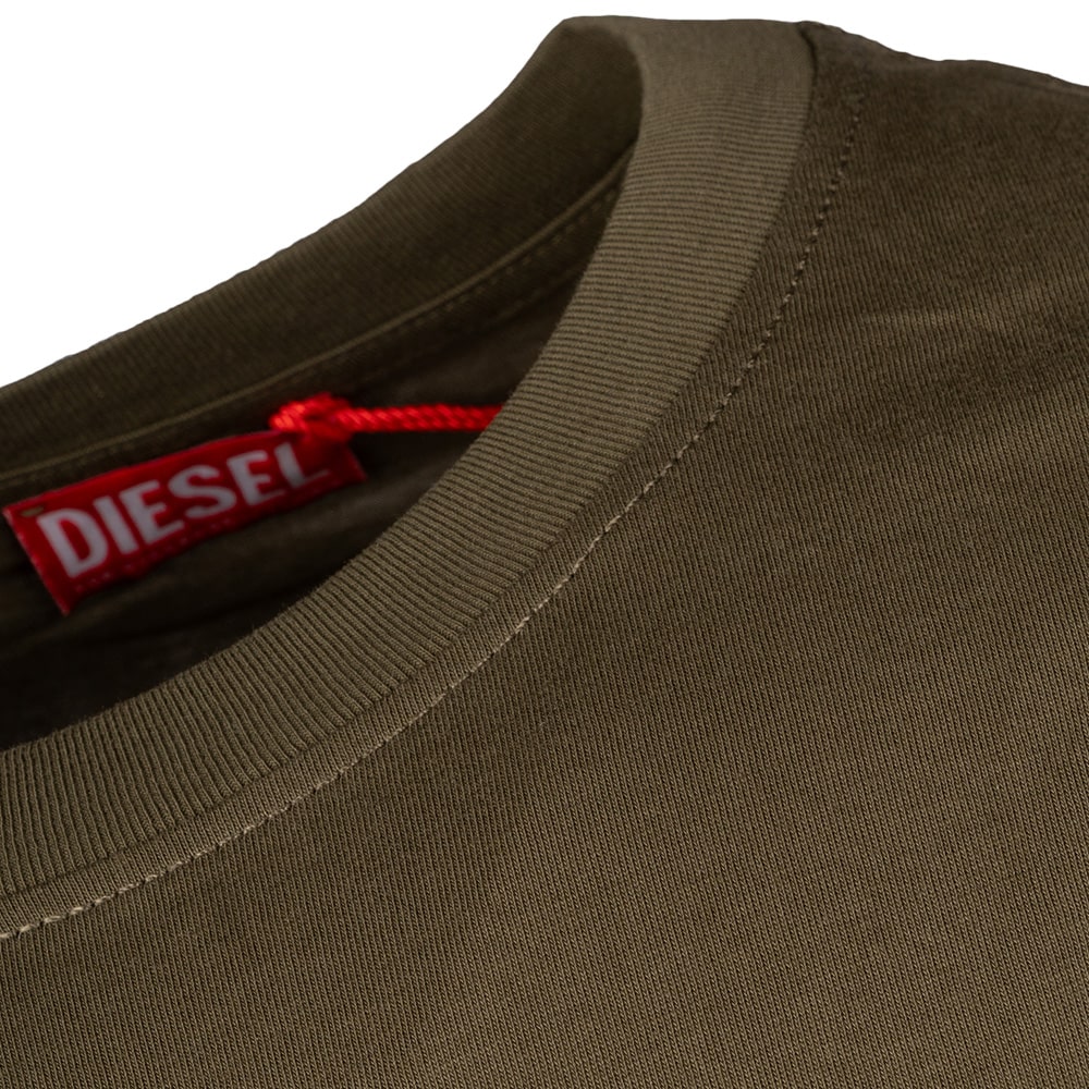 Diesel Λαδί T-shirt C Neck - A153980GRAI