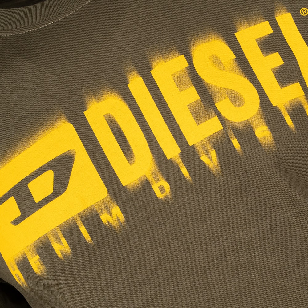 Diesel Λαδί T-shirt C Neck - A153980GRAI