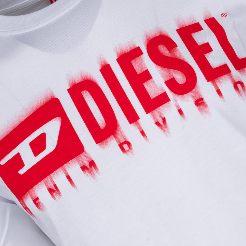 Diesel Λευκό T-shirt C Neck - A153980GRAI