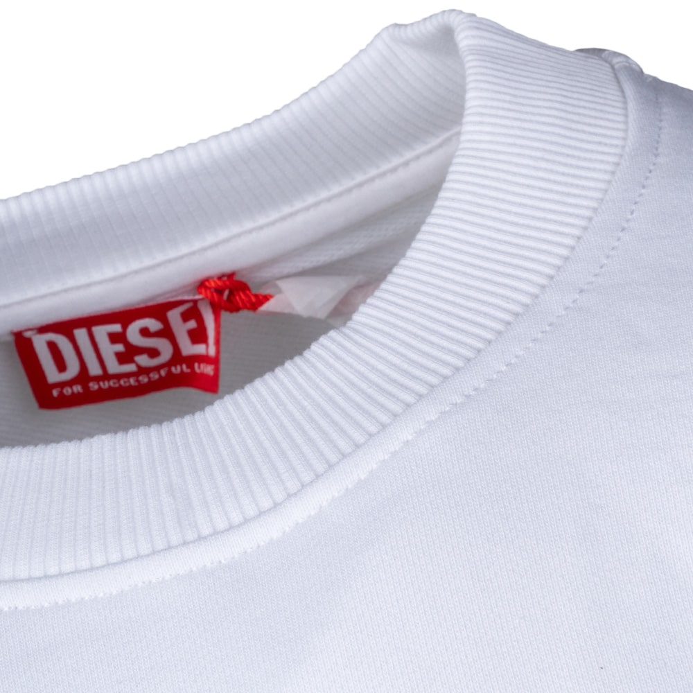 Diesel Λευκό Φούτερ C Neck - A15753 0GEAD