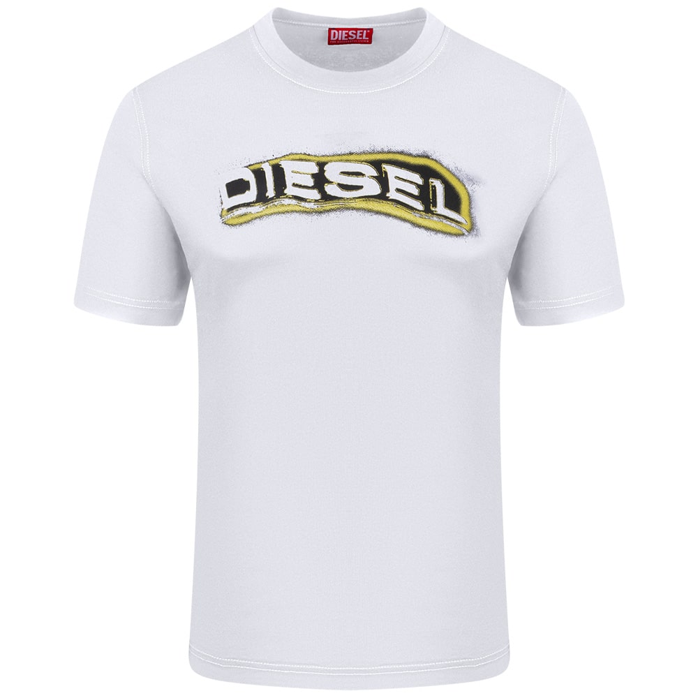 Diesel Λευκό T-shirt C Neck - A163970GRAI