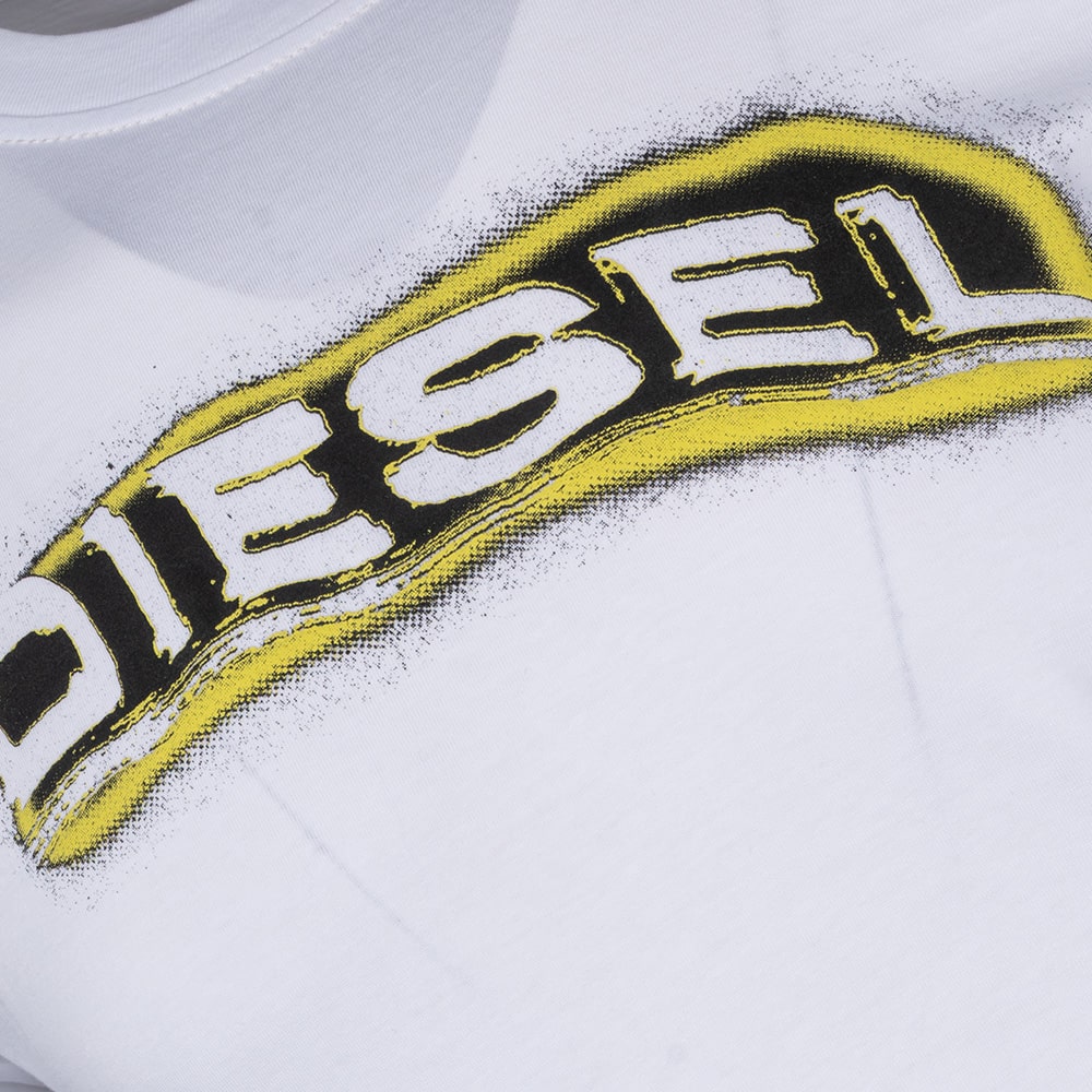 Diesel Λευκό T-shirt C Neck - A163970GRAI