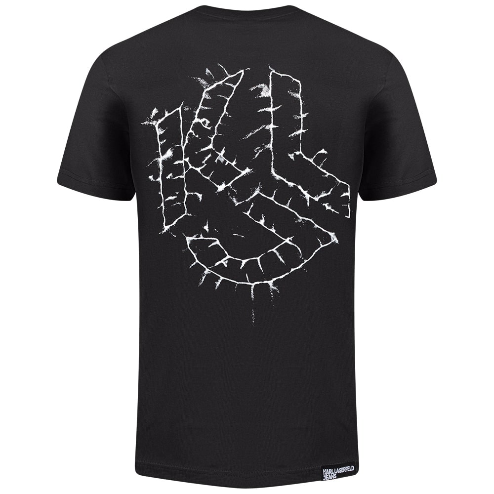 Karl Lagerfeld Μαύρο T-shirt C Neck - A2M17049