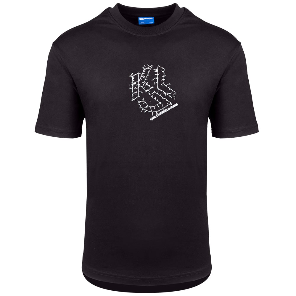 Karl Lagerfeld Μαύρο T-shirt C Neck - A2M17073