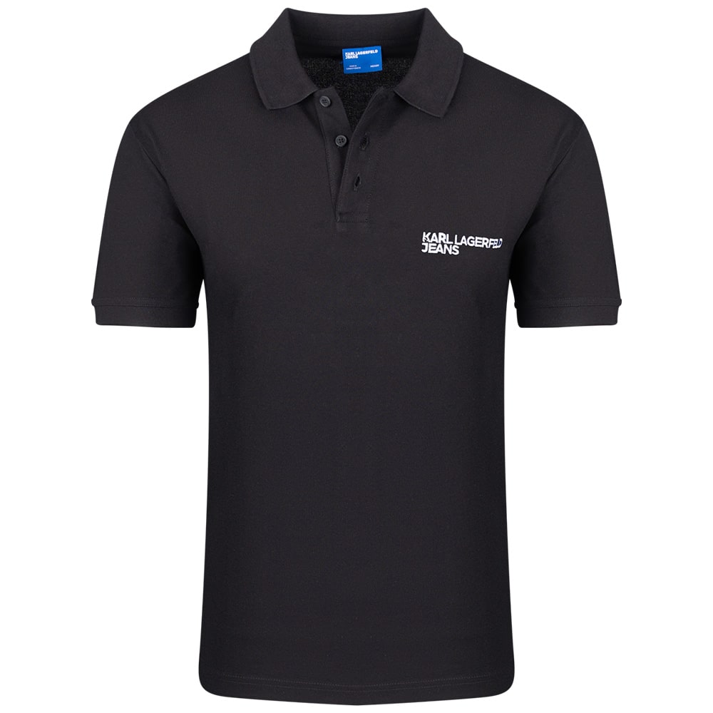 Karl Lagerfeld Μαύρο Κοντομάνικο polo - A2M17094
