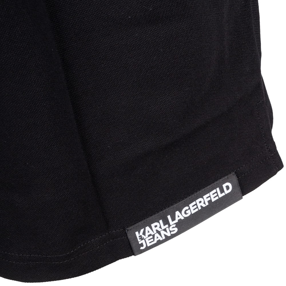 Karl Lagerfeld Μαύρο Κοντομάνικο polo - A2M17094