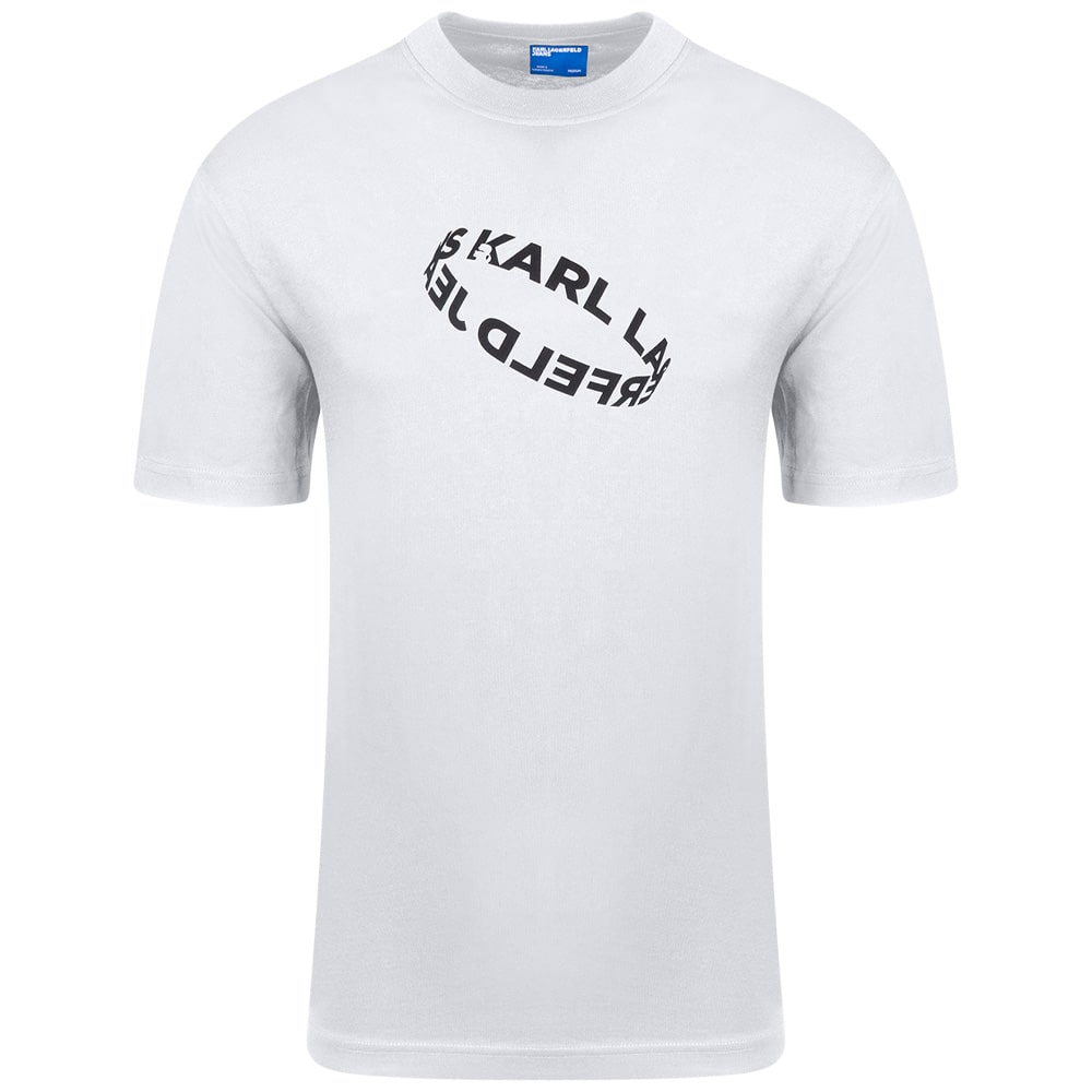 Karl Lagerfeld Λευκό T-shirt C Neck - A3M17037