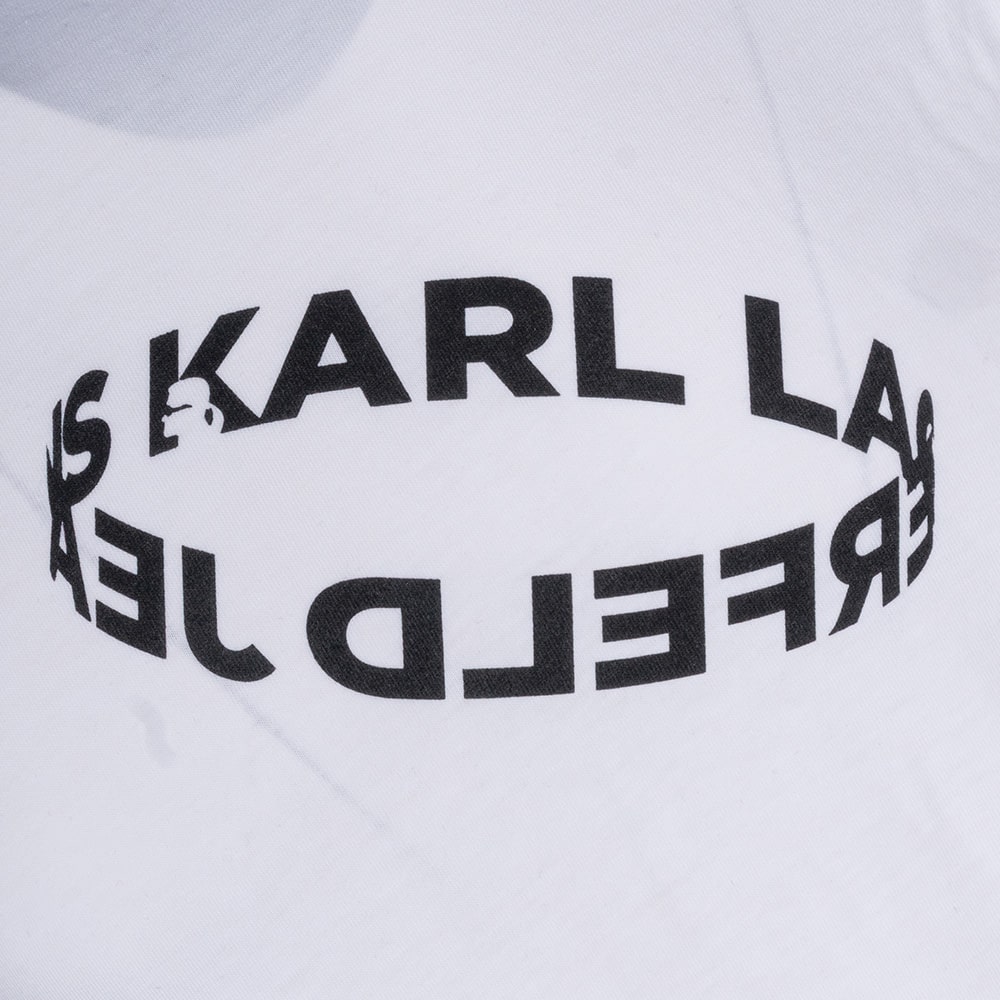 Karl Lagerfeld Λευκό T-shirt C Neck - A3M17037
