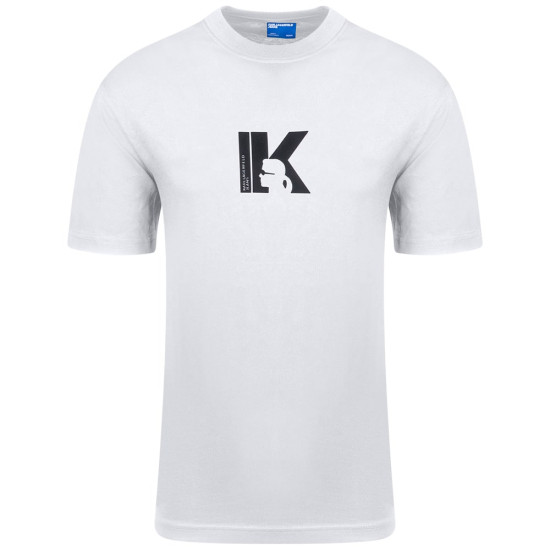 Karl Lagerfeld Λευκό T-shirt C Neck - A3M17057