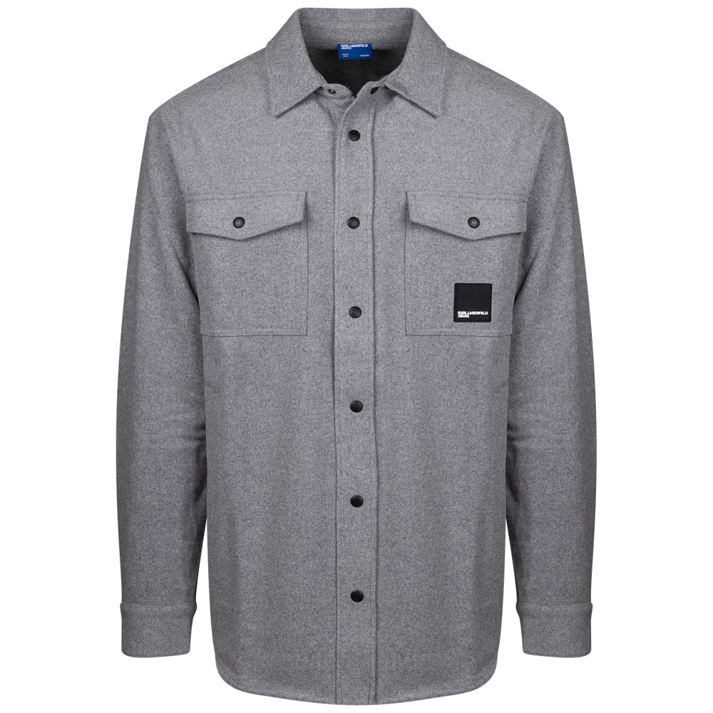 Karl Lagerfeld Γκρι Πουκάμισο Overshirt - A4M16018