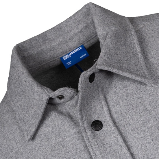 Karl Lagerfeld Γκρι Πουκάμισο Overshirt - A4M16018
