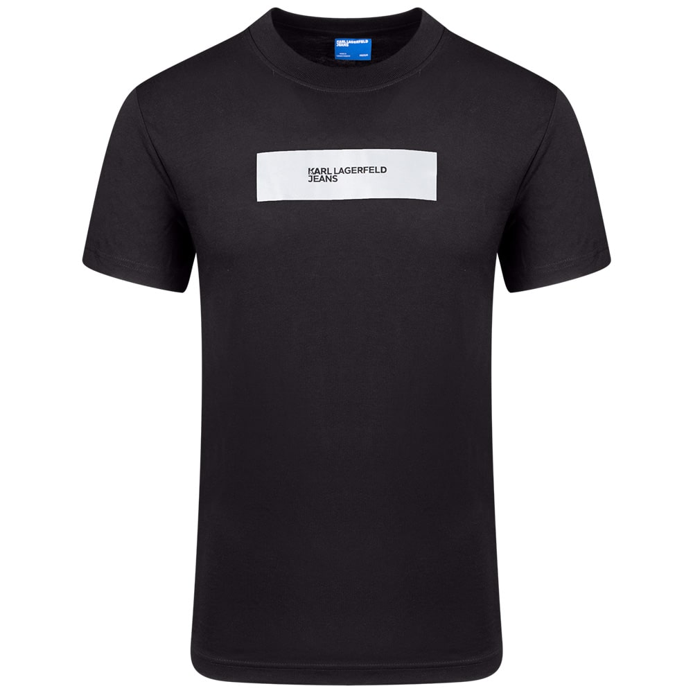 Karl Lagerfeld Μαύρο T-shirt C Neck - A4M17019