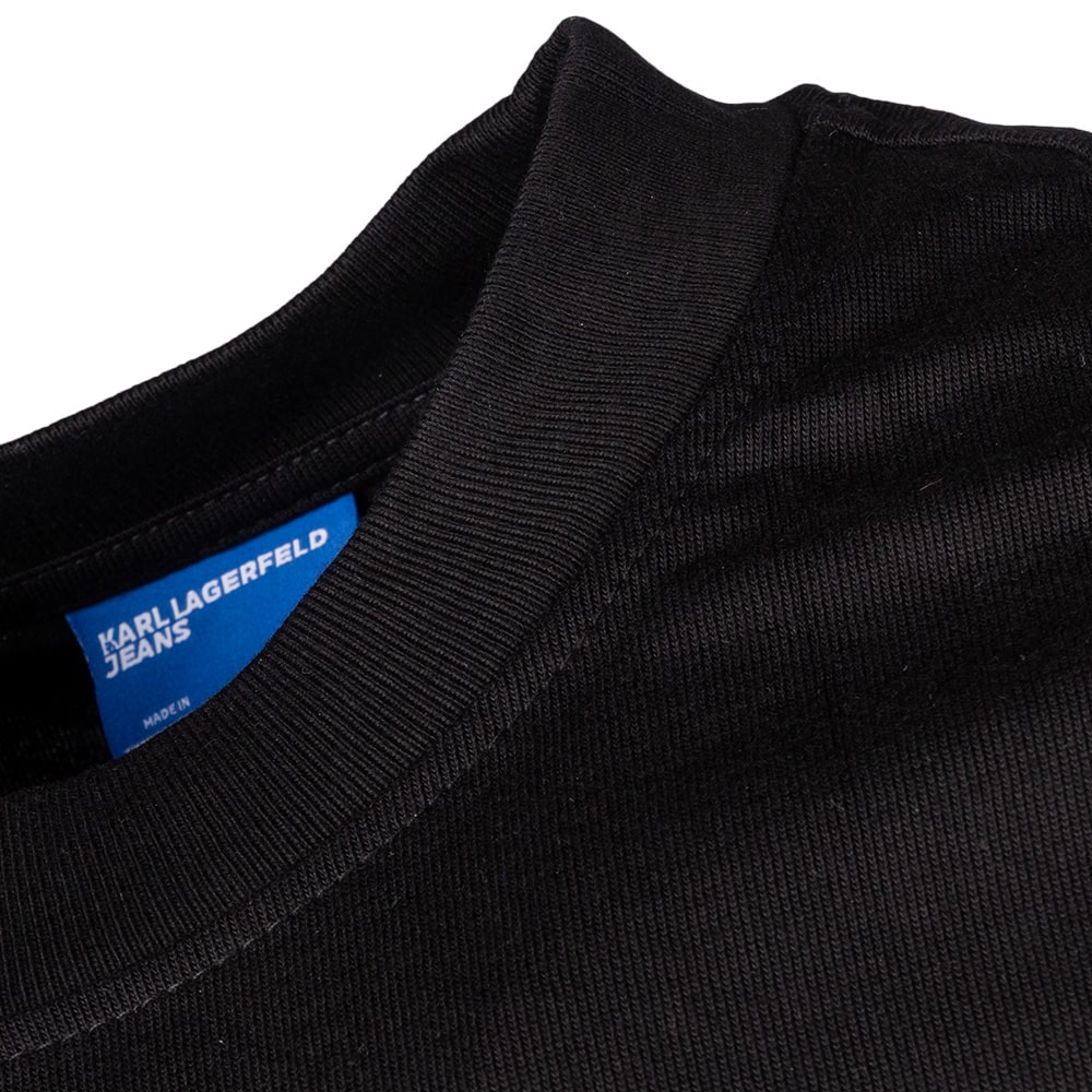 Karl Lagerfeld Μαύρο Μπλούζα C Neck - A4M17085