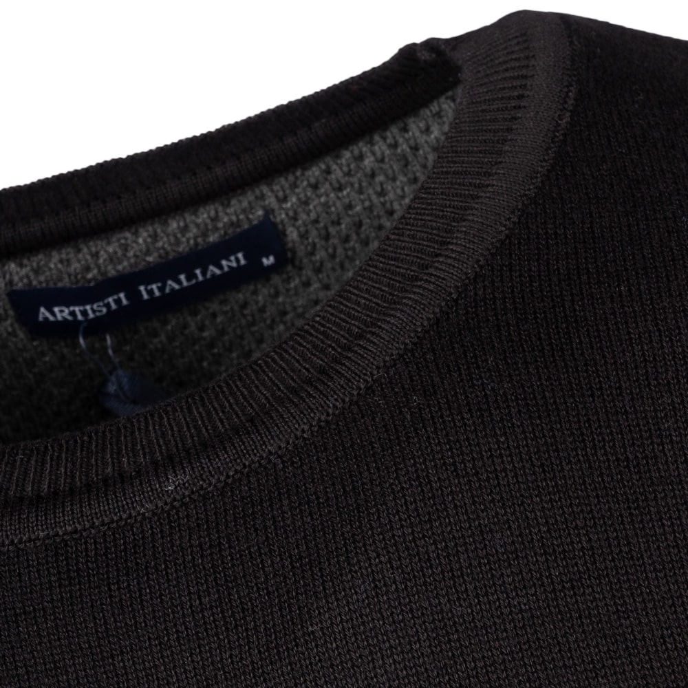 Artisti Italiani Μαύρο Πουλόβερ C Neck - AI27410