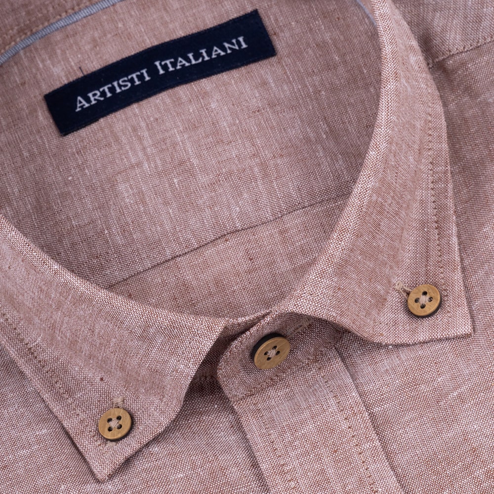 Artisti Italiani Σομόν Πουκάμισο Button Down - AI18734/CBD
