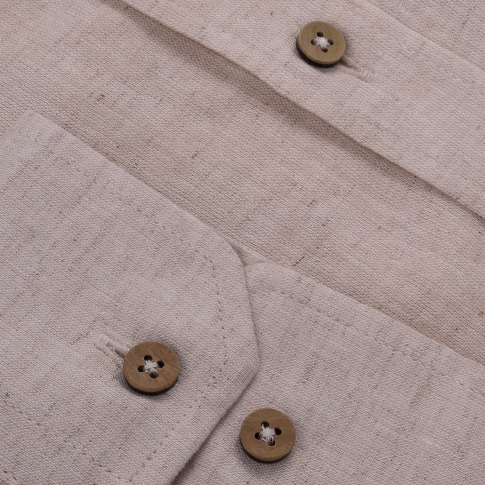 Artisti Italiani Μπεζ Πουκάμισο Button Down - AI18734/CBD