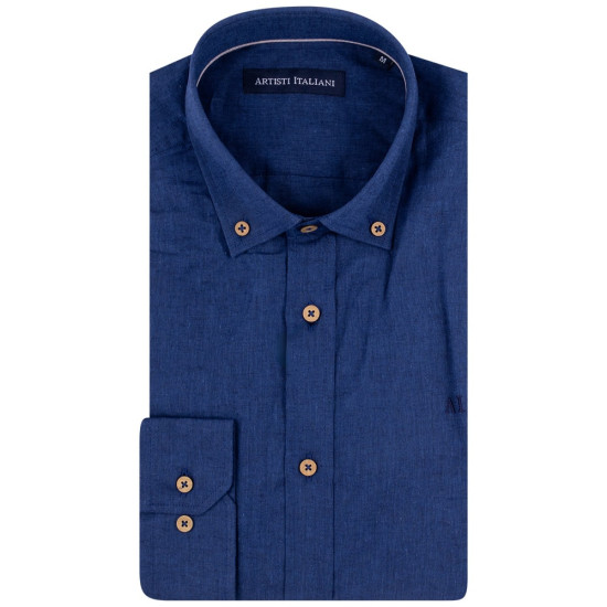 Artisti Italiani Μπλε Πουκάμισο Button Down - AI18734/CBD