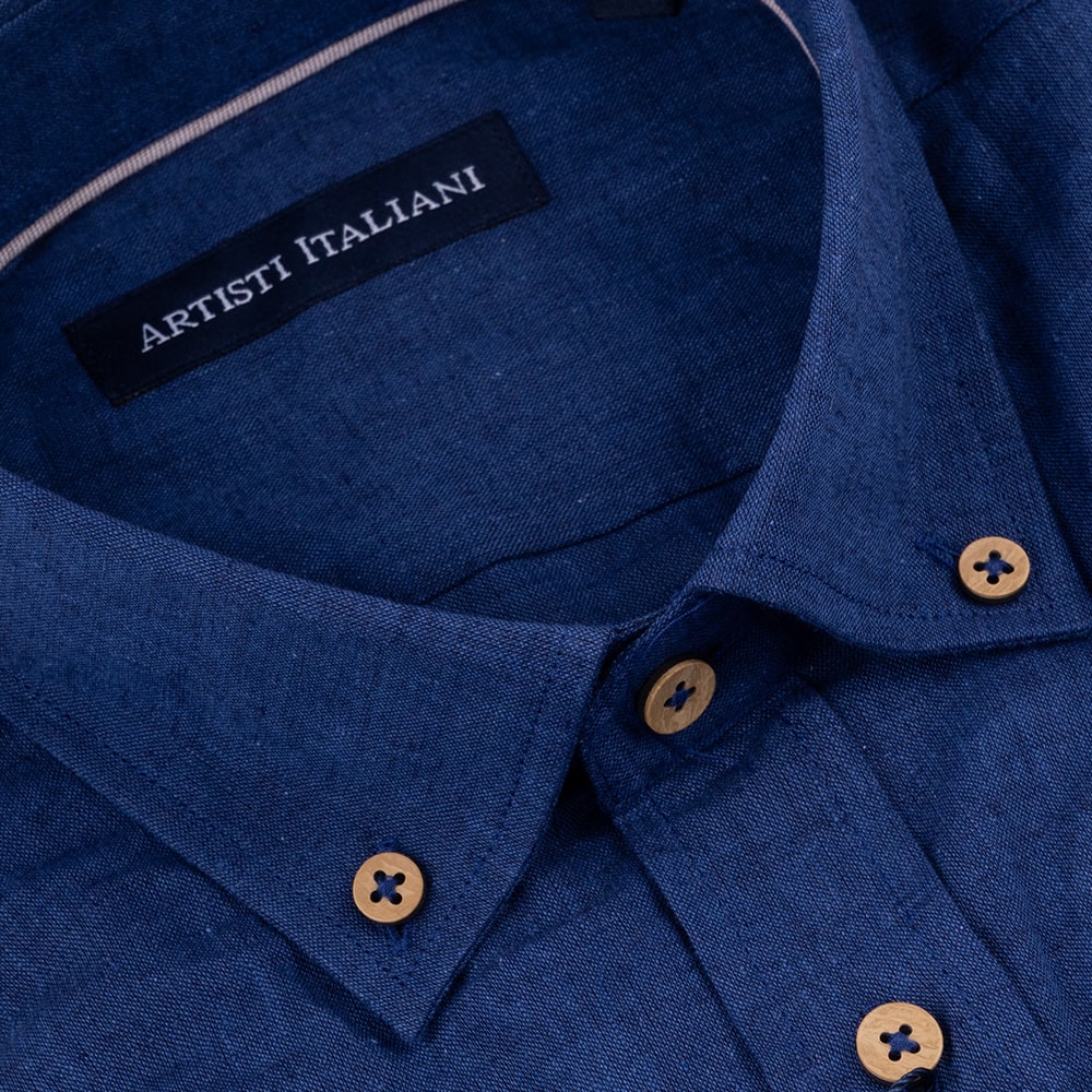 Artisti Italiani Μπλε Πουκάμισο Button Down - AI18734/CBD