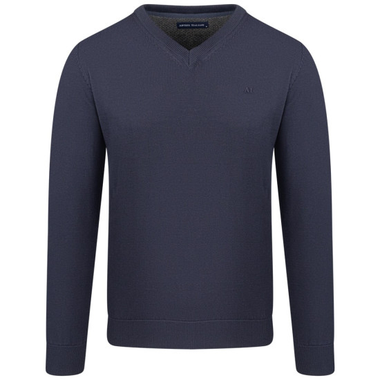 Artisti Italiani Μπλε Πουλόβερ V-Neck - AI27411
