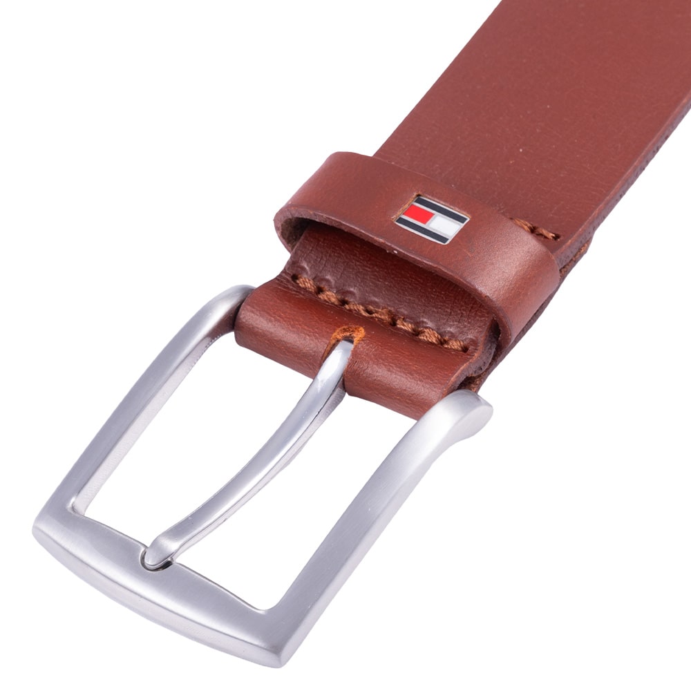 Tommy Hilfiger Μπεζ Ζώνη 100% Leather - AM0AM08360
