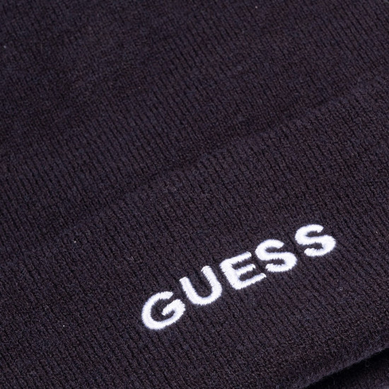 GUESS Μαύρο Σκουφί - GU0ACAM9458VIS010000