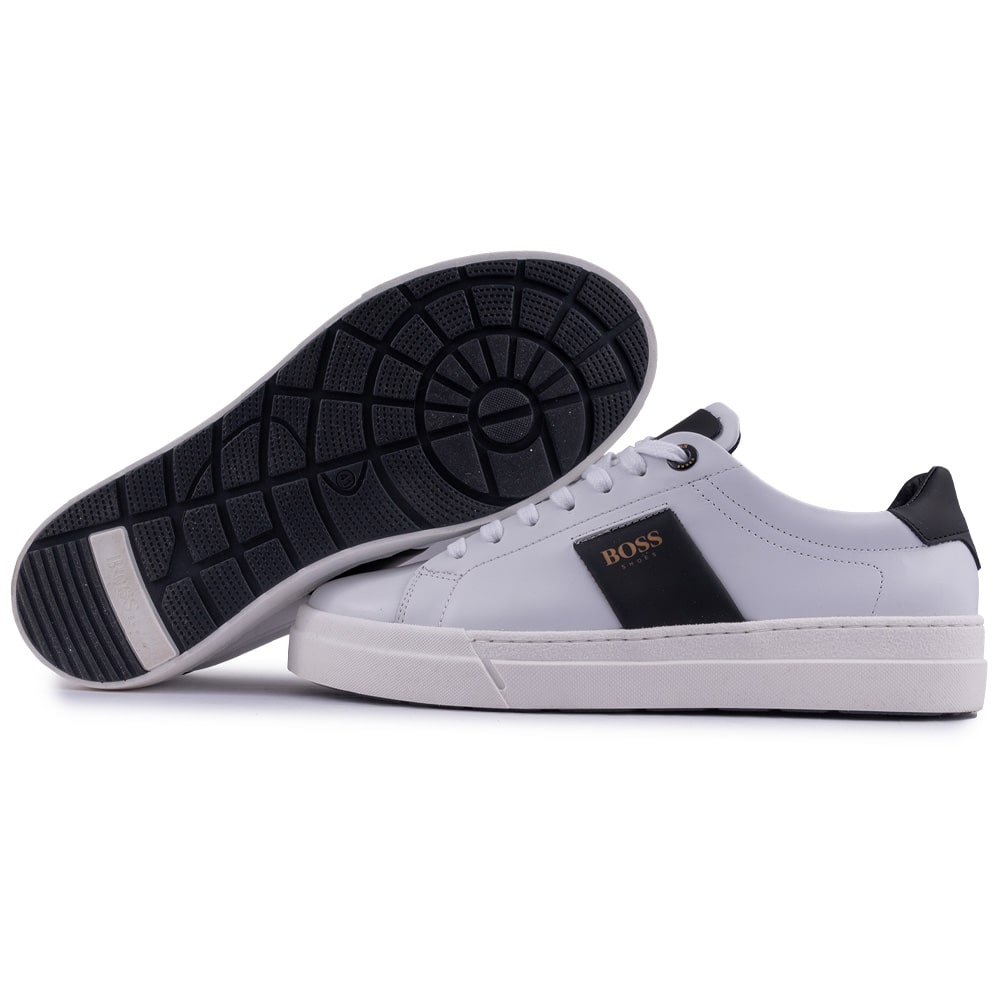 Boss Shoes Λευκά Sneakers 100% Leather - AZ211