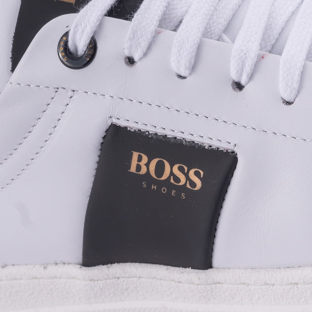 Boss Shoes Λευκά Sneakers 100% Leather - AZ211