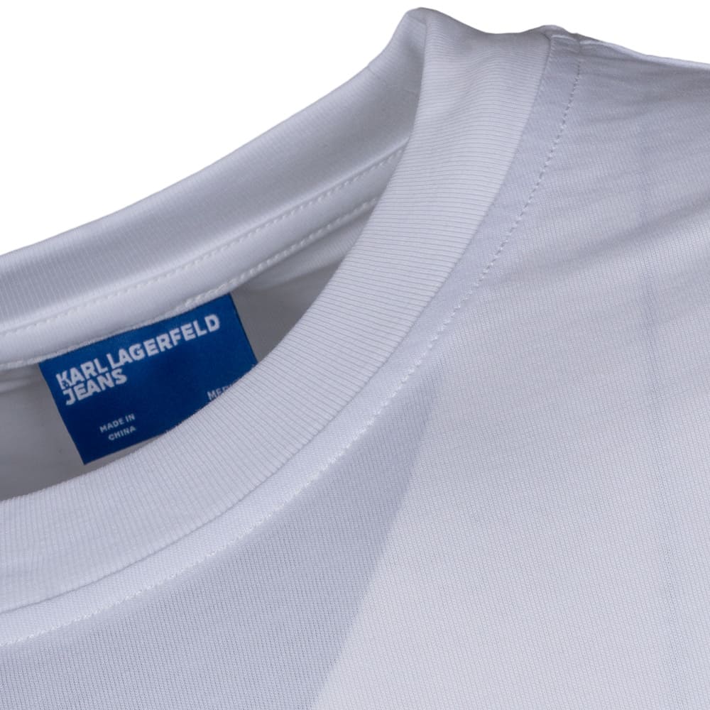 KARL JEANS Λευκό T-shirt C Neck - B1M17063