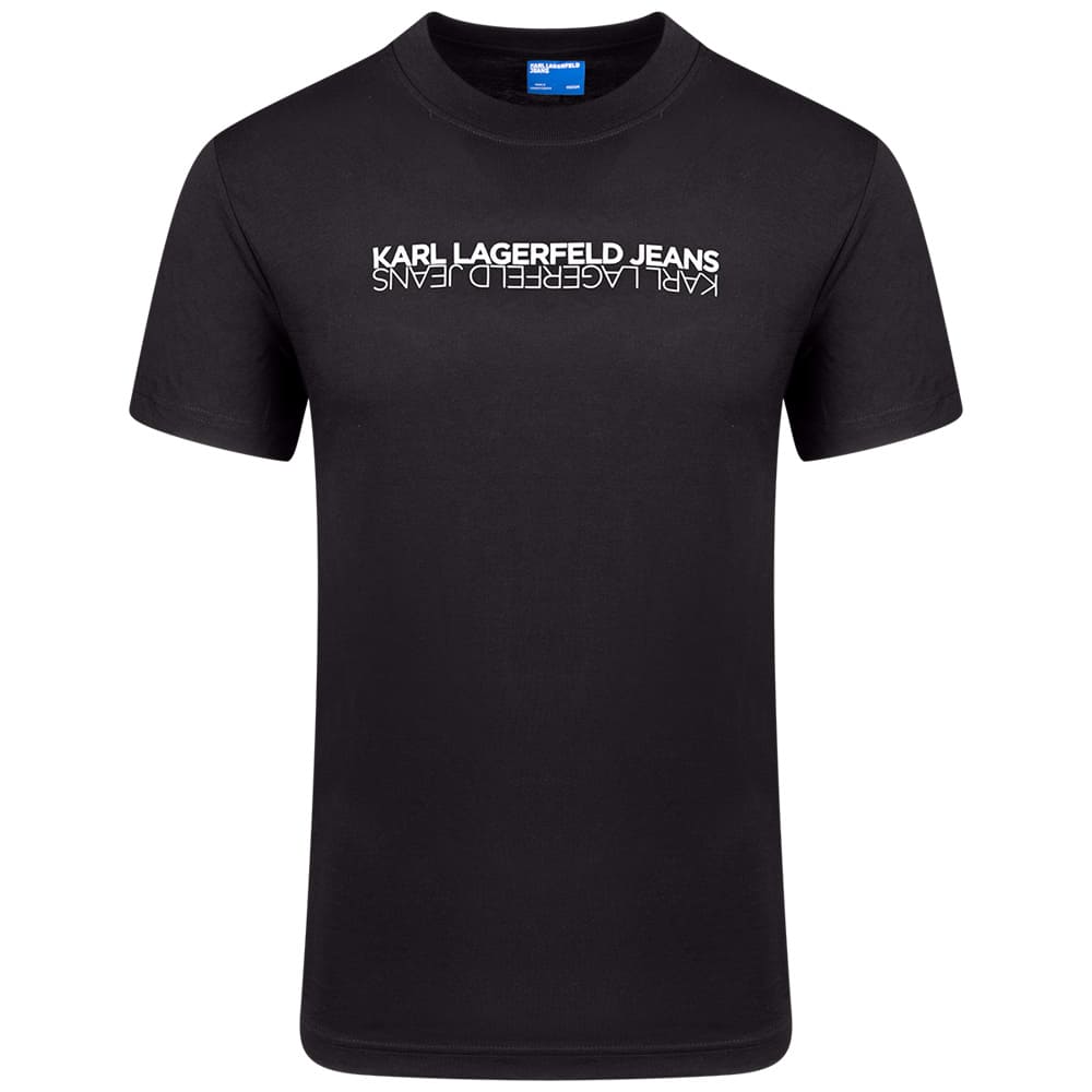 KARL JEANS Μαύρο T-shirt C Neck - B1M17063