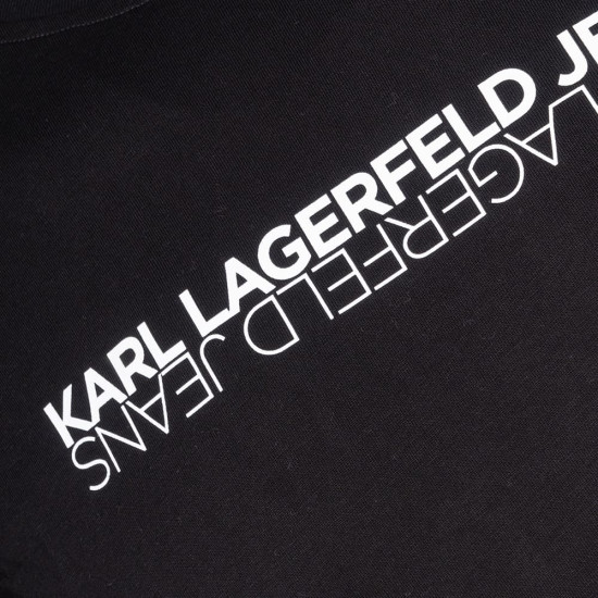 KARL JEANS Μαύρο T-shirt C Neck - B1M17063