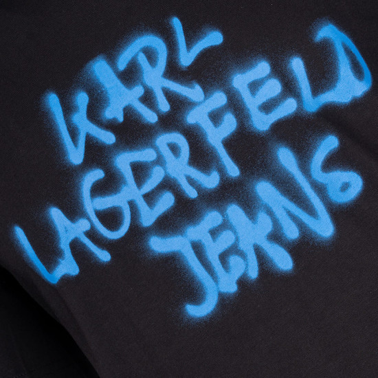 KARL JEANS Μαύρο T-shirt C Neck - B1M17065